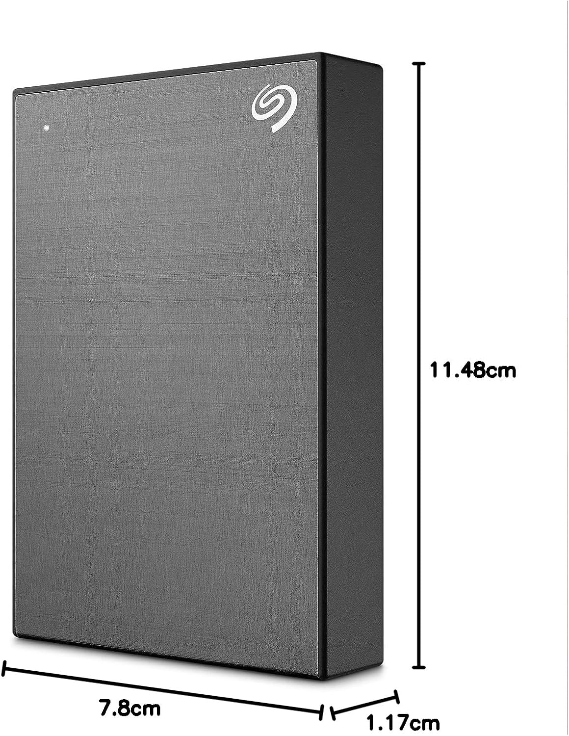 Seagate One Touch 2TB Portable External Hard Drive, Hardware Encryption with Password Access, PC, Notebook & Mac, Xbox One & Series, PS4, PS5, USB 3.0, Space Gray, Rescue Service