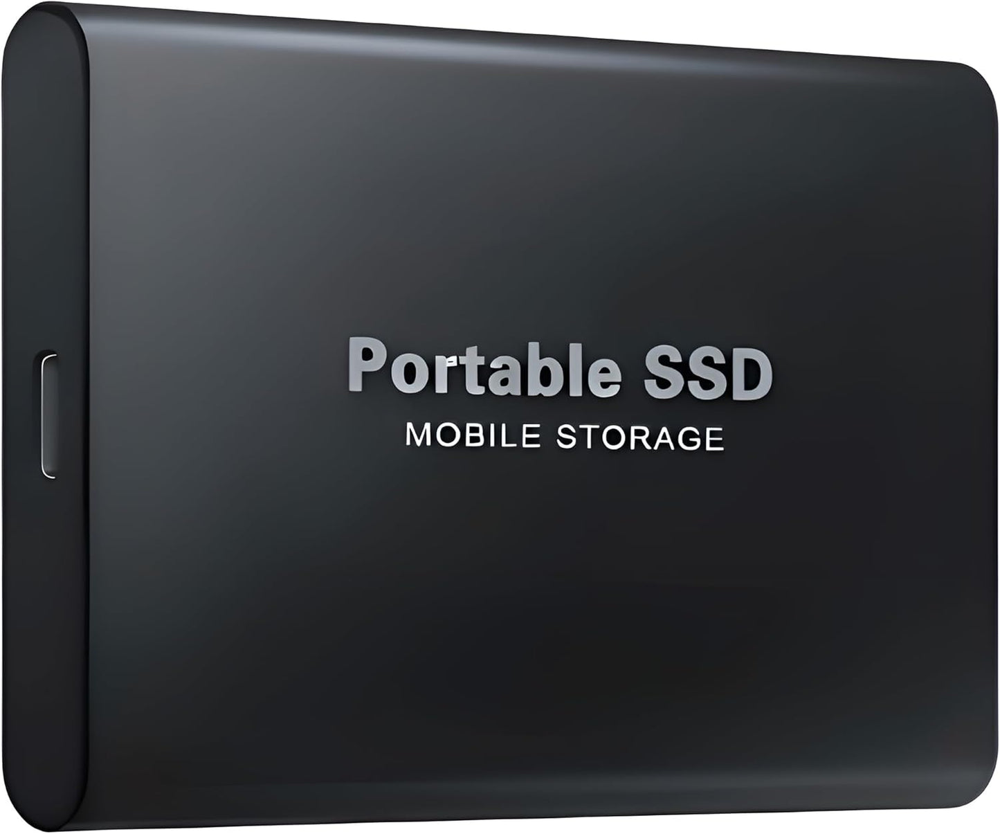 2T Portable External SSD (2000GB) – USB 3.0 & Type-C High-Speed Solid State Drive, Ultra-Slim Shockproof External Storage Compatible with Windows, Mac & Linux