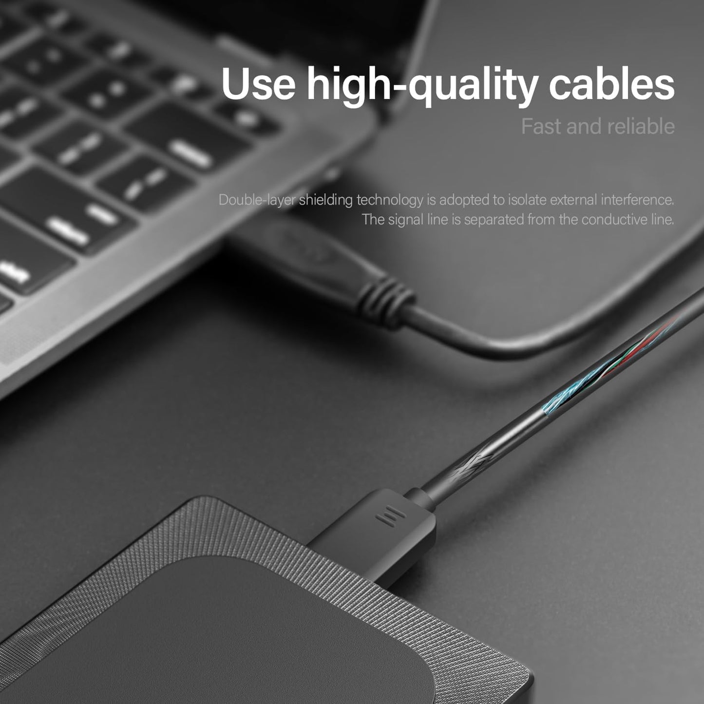 1TB External Hard Drive Ultra Slim Portable HDD-USB 3.0 USB-C for PC, Mac, Laptop, PS4, Xbox one,Xbox 360